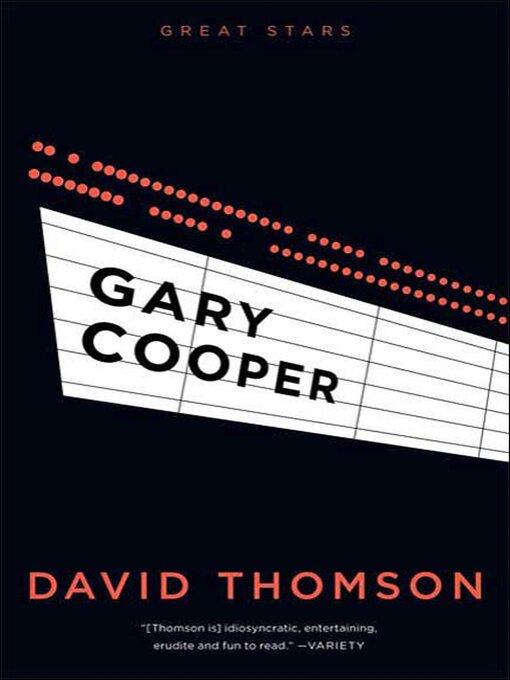 Title details for Gary Cooper by David Thomson - Available